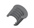 Tube Installation Grommet, 16mm, 10pcs, Polypropylene (PP), Grey, 18mm,